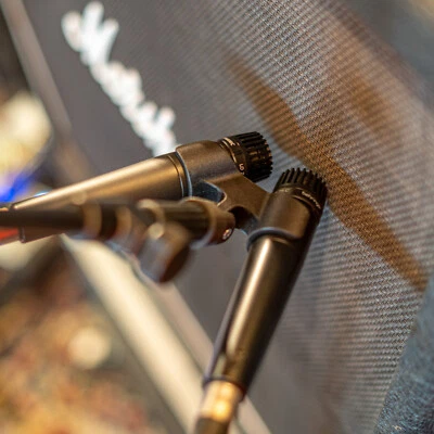 FIREMEYER Abrazadera de micrófono para tecnología Fredman - Soporte doble para SM57 / MB75