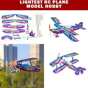 Micro Outdoor Foam Sport 3D Biplane 450mm Wingspan Lightest RC Plane Model Hobby - Picture 1 of 19