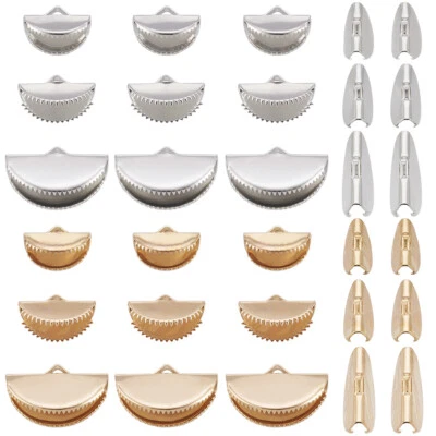 120шт кожаная лента шнур конец обжимы застежки ювелирных изделий фурнитура 13 ~ 20 мм - Изображение 1 из 4