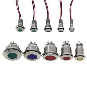 LED Metal Indicator Light 6-30mm Power Supply Waterproof Signal Light 220V-380V - Picture 1 of 6