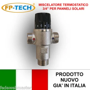 MISCELATORE TERMOSTATICO 3/4" PER IMPIANTO SOLARE TERMICO O CALDAIA ACQUA CALDA - Photo 1/1