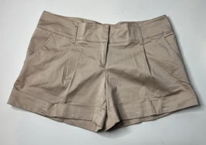 🌟 Pantalones Cortos Vintage Metro 7 Beige con Puños - Talla 14 - Años 90 Estilo Y2K - Imagen 1 de 6