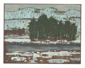 St. Maurice River by Stanley Morel Cosgrove - 23 X 29" (Silkscreen / Serigraph) - Bild 1 von 4