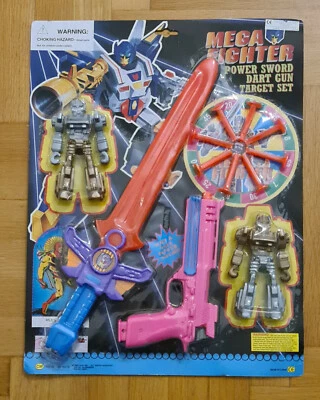 Vintage 1993 Chap Mei TRANSFORMABLE +Gun with sodt darts+sword blister RARE - Image 1 of 2
