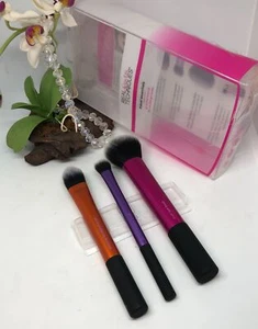 3x Real Techniques Make Up Brushes - Foundation, Eyeshadow & Blush Bronzer Brush - Picture 1 of 6