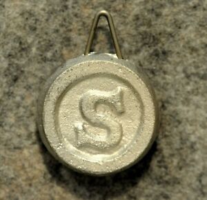 "S" Pendulum Bob for Sessions Mantle or Shelf Clock, Round Shape