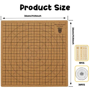 Macrame Board with Grids 12x12inch Double Side Macrame Project Board with paVka - Picture 1 of 10