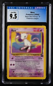 2000 POKEMON LEAGUE BLACK STAR PROMO MEW #8 CGC 9.5 GEM MINT - Picture 1 of 2