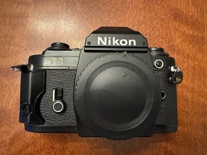 Nikon FG Film SLR Body Black Shutter Fires All Speeds - Picture 1 of 7