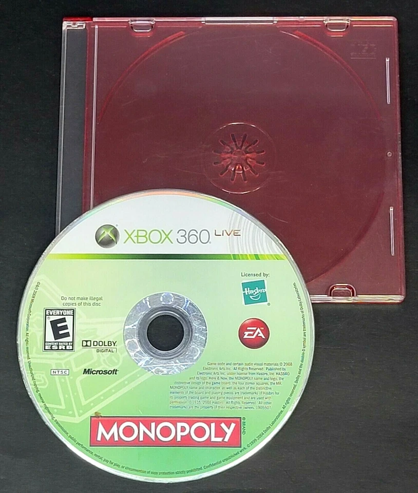 Monopoly (Microsoft Xbox 360, 2008) Disc Only - Image 1 of 1