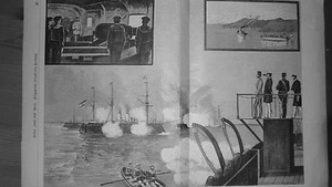 Flottenmanöver vor dem Kaiser in Pula   ca. 33x24 - Bild 1 von 1