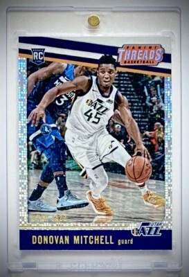 2017-18 Panini Threads Donovan Mitchell RC GOLD Holo /10 MINT  💎DAZZLE💎 - Image 1 of 2