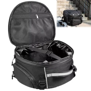Motorrad Hecktasche Hinten Koffer Rücksitz Pack Schwarz Gepäcktasche Wasserdicht - Bild 1 von 9