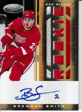 2011-12 BRENDAN SMITH 16/25 AUTO JERSEY RC PANINI CERTIFIED #249 MIRROR GOLD