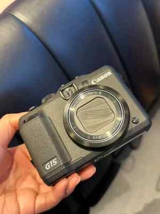 Canon PowerShot G15 Compact Digital Camera 12.1MP w/ Battery & Charger SD card - Picture 1 of 5