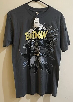 Batman DC Comics Men’s Alstyle Apparel & Activewear Shirt M Medium Gray - Image 1 of 3
