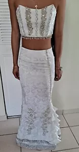 Sexy Corsetto Oman Prom Teen Set di due pezzi viene fornito con gioielli abbinati su misura - Foto 1 di 12