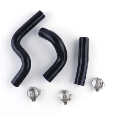 Black Silicone Radiator Cooling Hose Kit For 1998-2013 Kawasaki KX80 KX85 KX100 Foto 1 de 4
