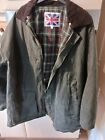 Rydale Country Green Mens Waxed Cotton Jacket Size 4 Xl
