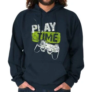 Cool Vintage Video Game Controller Play Time Mens Hooded Sweatshirts Hoodie Tops - Picture 1 of 9
