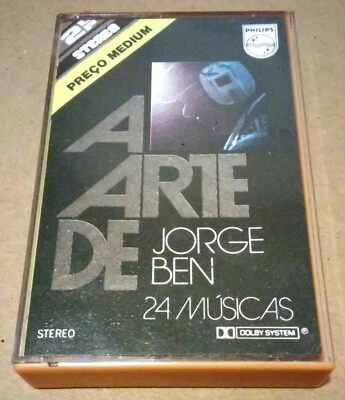 RARE - A ARTE DE JORGE BEN 24 MUSICAS CASSETTE 2 LP PHILIPS 1979 POLYGAM BRASIL - Image 1 of 4