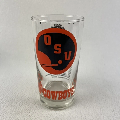 Vintage Oklahoma State Cowboys Football Cocktail Tumbler Glass Cover