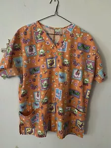 Scrub Shirt With Frog Design Size XL - Picture 1 of 3