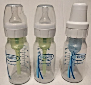 Dr. Browns Natural Flow Lot Of 3 Plastic BABY Bottles - Picture 1 of 6