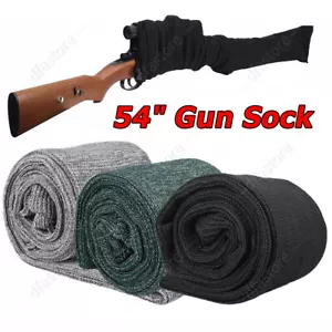 GunTuff Silicone Treated Gun Sock Rifle Airgun Shotgun 54" Case Black Green Grey - Picture 1 of 37