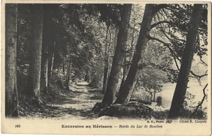 Le HÉRISSON Excursion Lac Bonlieu CPA écrite à Mr GRAPPE à Arinthod (Jura) 1906 - Imagen 1 de 2