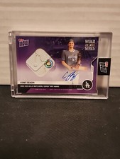 Corey Seager Auto Relic 2021 Topps NOW World Series MVP Autograph Base /25 #483A