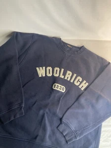 Woolrich Rare Men’s 1830 Blue Sweatshirt X Large - Picture 1 of 6