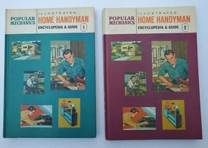 Vintage 1961 Popular Mechanics Illustrated Home Handyman Guides #1 & 2 Hardback - Picture 1 of 9