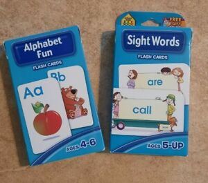 Preschool Kindergarten Flash Cards- Alphabet, Sight Words