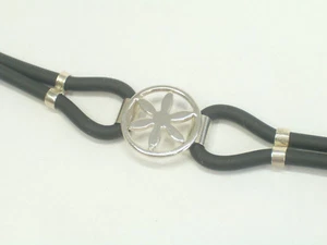 Armband Mit Il Sonne Der Alpen aus Silber 925 Und Gummi - - Picture 1 of 5