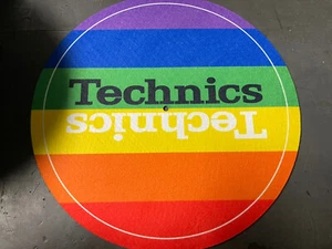 TECHNICS SL1200 SERIES SLIP MAT MULTI COLOR/Pride Colors - Picture 1 of 2