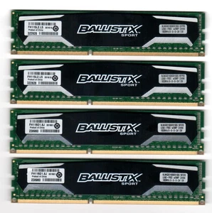 COMPUTER MEMORY - BALLISTIX SPORT 1600MHz 1.5V BLS4G3D1609DS1S00.16FER2 [4 PCS] - Picture 1 of 2