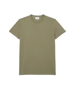 LACOSTE T-shirt Uomo TH6709 PE 2025 cotone regular modello basic con ricamo loga - Foto 1 di 4