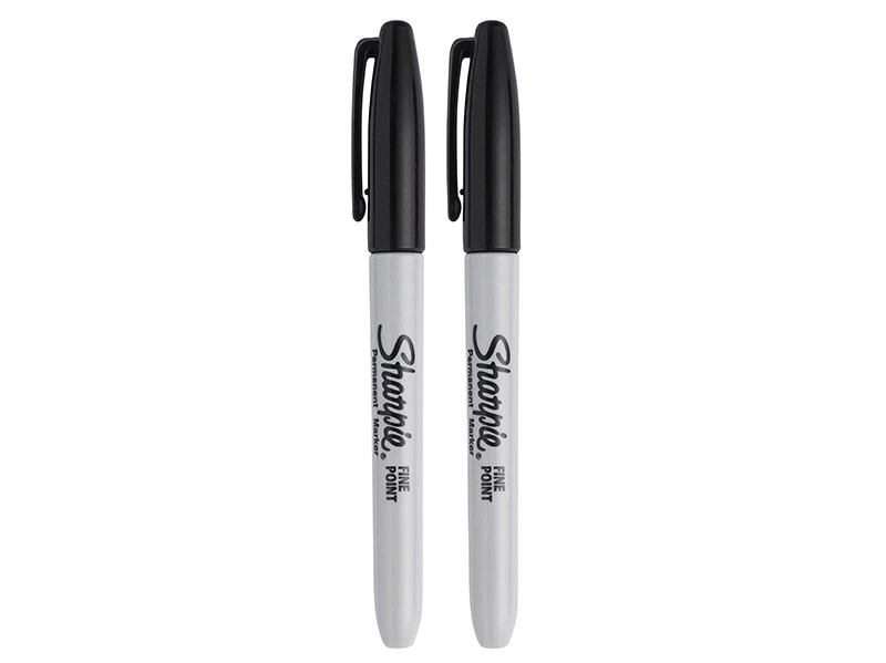  Sharpie® Fine Tip Permanent Marker Black (Pack 2) SHP1985860 - Image 1 of 4