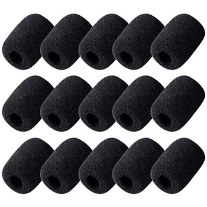 15 Pack Foam Microphone Windscreen, Lapel Headset Microphone Sponge Mini Foam... - Picture 1 of 6
