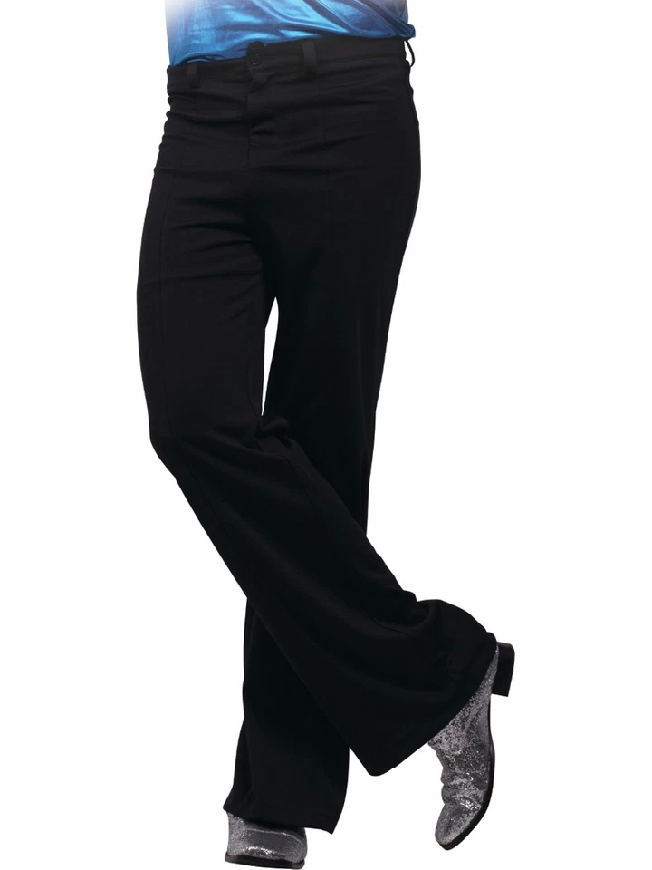 Мужские 70-х буги диско лихорадка расклешенный черный брюки костюм - Изображение 1 из 1