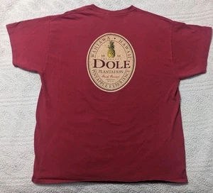 Dole Hawaii Plantation Pineapple Experience Red T-Shirt Size XL - Picture 1 of 5