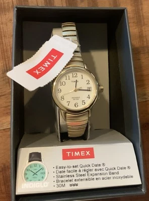 Timex Damen- Armbanduhr Indiglo Gold Edelstahl - Bild 1 von 4