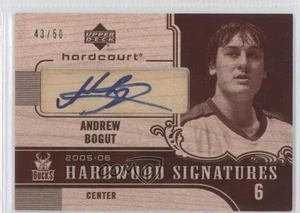 2005-06 Upper Deck Hardcourt Hardwood Signatures /50 Andrew Bogut Rookie Auto RC - Picture 1 of 3