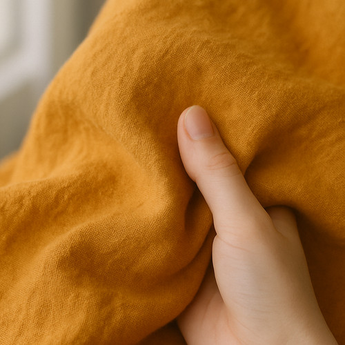 VETEMENTS Tessuto Lino Oro Raccolta da Cantiere Materiale per Cucito Tappezzeria e Artigianato