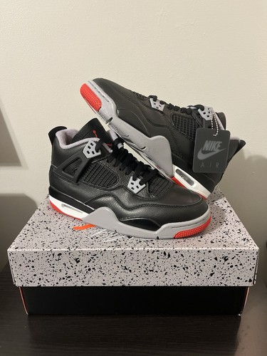 Scarpe Nike Air Jordan 4 Retro GS 'Bred Reimagined' FQ8213 006 nuove taglia