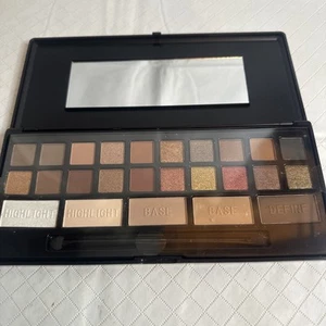 LA Colors 25 Color Eye Shadow Palette Mirror & Applicator Bare New Clicks Open - Picture 1 of 8