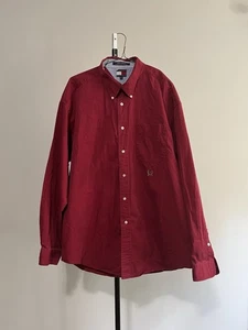 Vintage Tommy Hilfiger Herren Langarm Hemd mit Knopfleiste und amerikanischer Flagge - XL - Bild 1 von 4