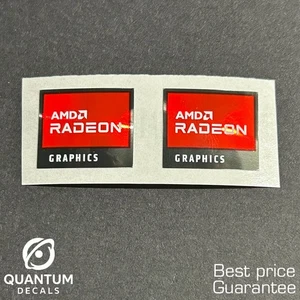 2x OEM Radeon Graphics Desktop / Laptop sticker label (NEW) 19mm x 16mm - Picture 1 of 1