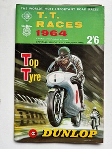 1964 Isle Of Man T.T. Races Official Guide And Programme With Map - Picture 1 of 7